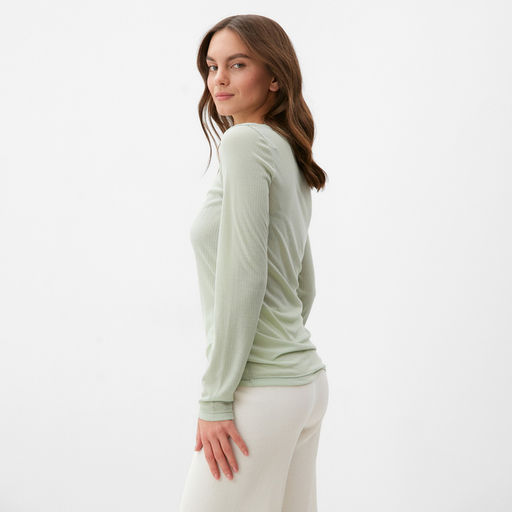 Лонгслив женский KAFTAN: Basic line, оливковый, размер 40-42