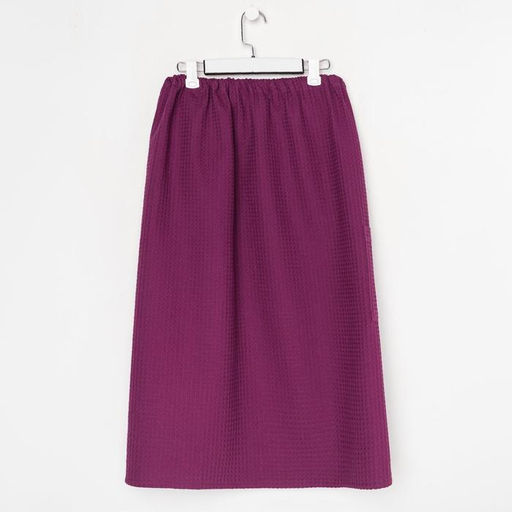 Полотенце банное Этель Парео с карманом 80*140 см. цв. темная сирень, 100% хл, вафля 240 г/м2  фото 9