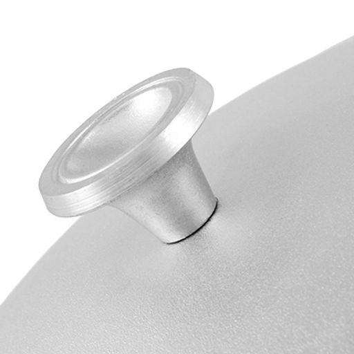 Казан для плова алюминиевый 12л, д42см, h16,5см, литой, металлическая жаропрочная крышка (Россия)