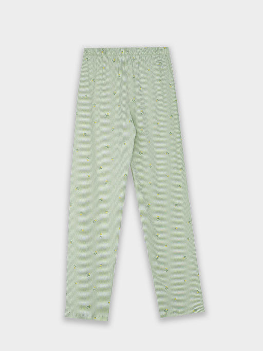 Брюки домашние женские зеленые в полоску - Mark formelle фото 5