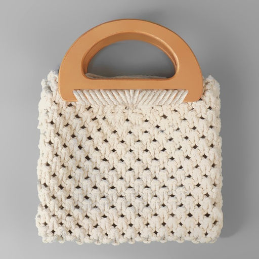 Ручки для сумки деревянные, 10×18 см, 2 шт., бежевые