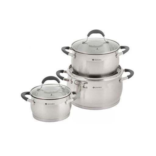 Набор посуды нер/ 6 предметов кастрюли 1.93.75.5 л индукция Eclipse CW-S072-SE(480392 /DANIKS/