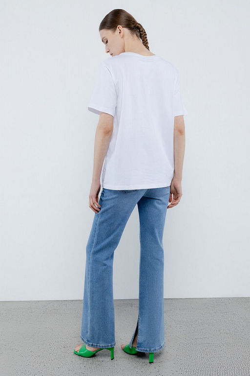 Светло-синие джинсы-клеш - Incity фото 7