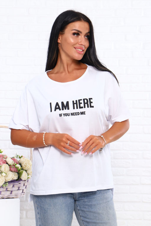 Футболка сзади удлиненная Арт. 726