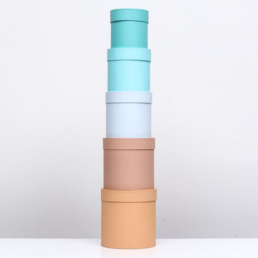 Набор круглых коробок 5 в 1, Ассорти 20х20-14х14 - Simaland фото 3