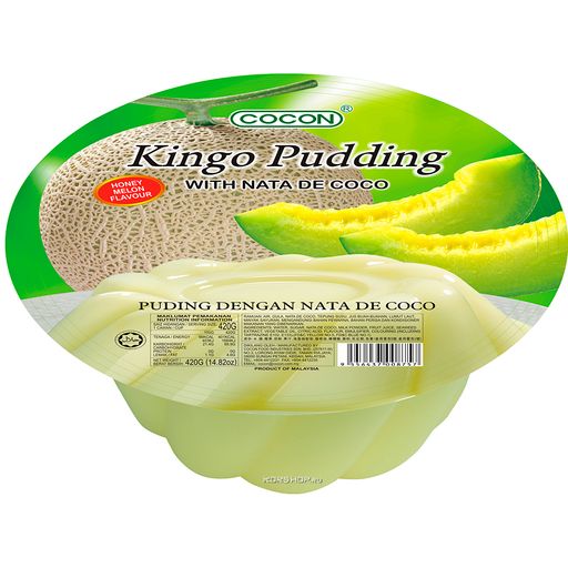 Фруктовый пудинг со вкусом медовой дыни Kingo Cocon, Малайзия, 420 г Акция