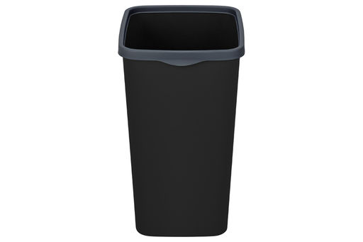 Ведро для мусора с фиксатором 20 л 30*23,2*38,3 см Тандем черный/серый (842278) - Elan gallery фото 5