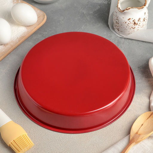 Форма для выпечки Доляна «Флёри», 24×4 см, керамическое покрытие, цвет МИКС