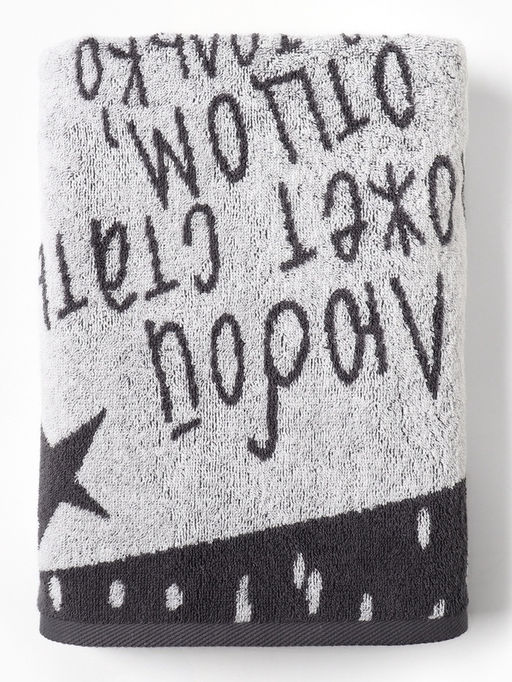 Полотенце махровое Этель Особенный папа, 70?130 см, 100% хлопок, 420 г/м?, серое