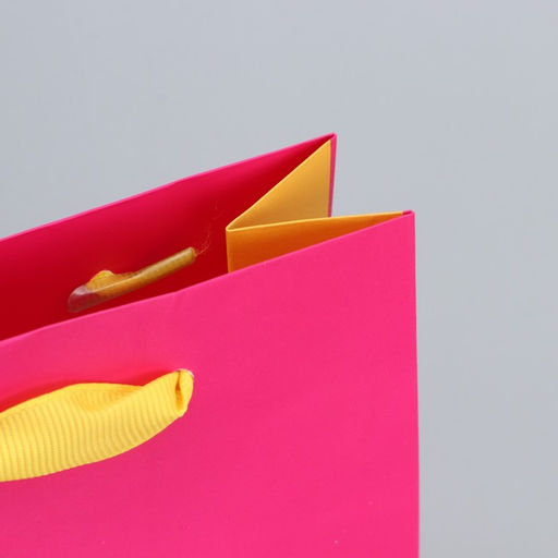 Пакет подарочный двухцветный Жёлтый-розовый, S 12 х 15 х 5.5 см - Дарите счастье фото 4