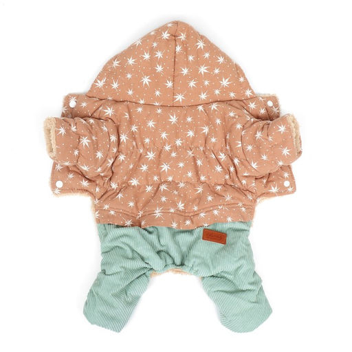 Комбинезон Прогулка, размер XS (ДС 20, ОГ 33, ОШ 23 см, до 3 кг), бежевый/мятный - Simaland фото 9