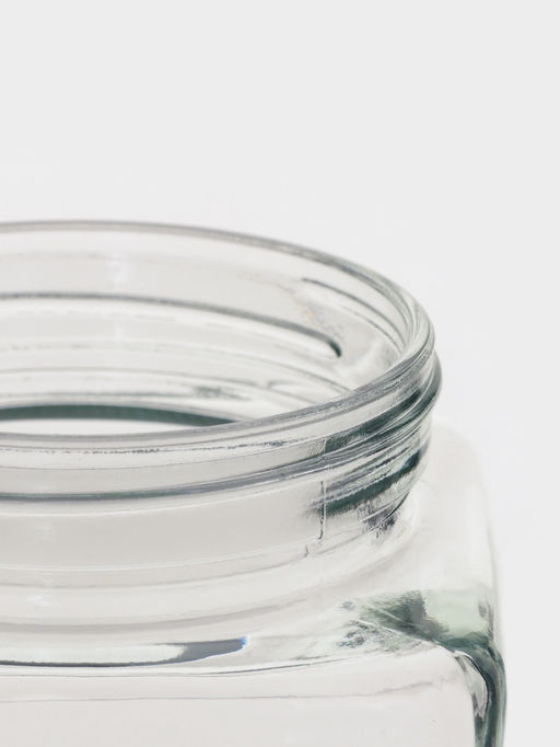 Банка для сыпучих Доляна «Призма», 500 мл, 9×10.5 см, с металлической крышкой, стекло, прозрачная