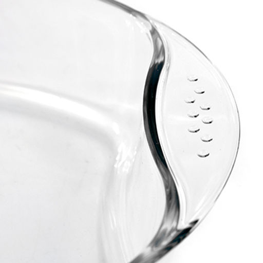 Форма стеклянная для запекания 2,5л овальная 35х24см h6,5см термостекло, в цветной коробке (Китай)