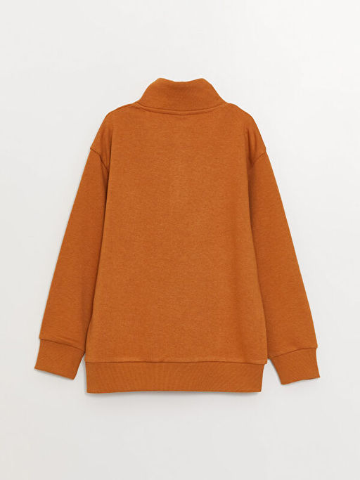 Rahat Kal?p Dik Yaka Bask?l? Erkek ?ocuk Sweatshirt - Waikiki фото 3