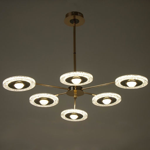 Люстра «Малли» LEd=84 Вт золото 80×80×33 см BayerLux