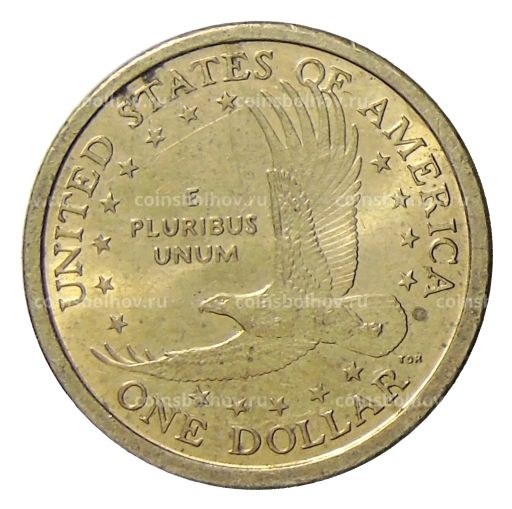 1 доллар 2000 года D США Сакагавея Парящий Орел