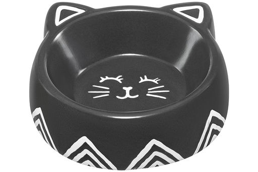 Миска для домашних питомцев 150 мл 14*13,5*4,5 см, темно-серая, керамика - Elan gallery фото 5