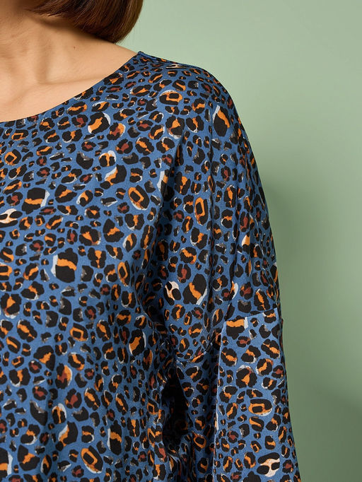 Блузка 0250-2а темно-голубой - Aquarell фото 30