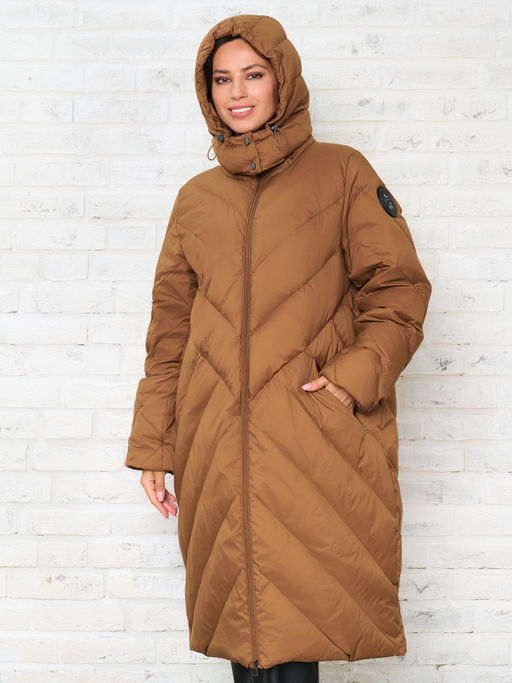 Пальто женское 2241122004 brown - Maxroses фото 20