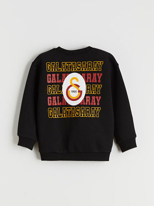 Bisiklet Yaka Galatasaray Bask?l? Erkek ?ocuk Sweatshirt
