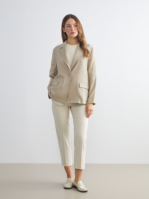 Gabardin Kad?n Blazer Ceket