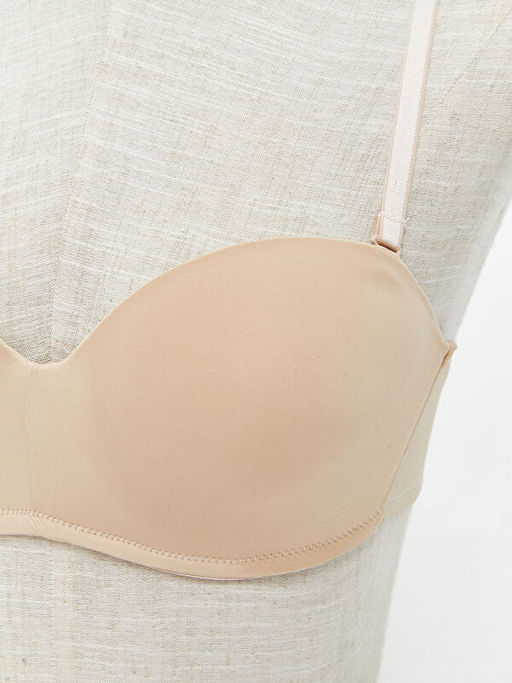 Balenli Dolgusuz D?z Straplez S?tyen 2li