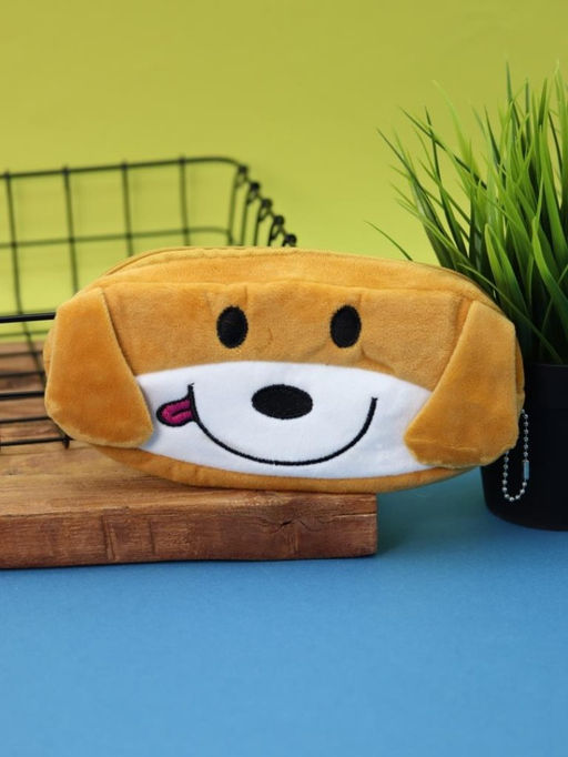 Пенал плюшевый "Red dog", orange (20*10 см)