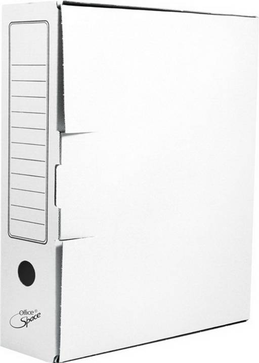 Накопитель документов, Лоток-коробка белая 100мм (A-GBL10C_1776, 178838, "OfficeSpace")