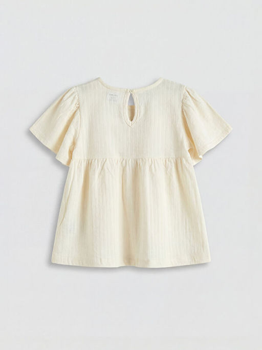 ?i?ek Desenli K?z Bebek Bluz ve Tayt