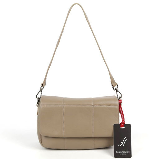 Женская кожаная сумка Sergio Valentini SV-119 Хаки Н-18  фото 2