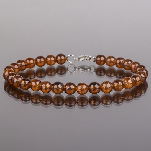 Браслет Гранат "Спессартин" на замке (Африка) 17,5 см