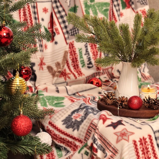 Плед флисовый новогодний «Экономь и Я. Рождество» 150×130 см