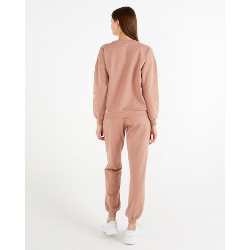 Костюм спортивный женский: свитшот, брюки, MINAKU: Casual Collection, размер 44, песочный