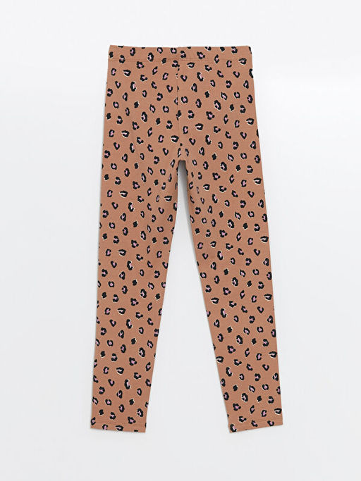 Beli Lastikli Desenli K?z ?ocuk Tayt - Waikiki фото 3