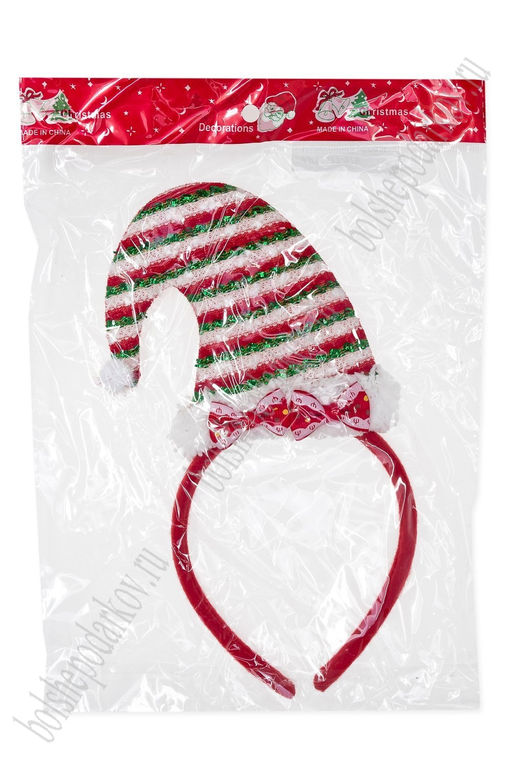 Новогодний ободок 23 см "Колпак" (SF-1708) №5, в ассортименте