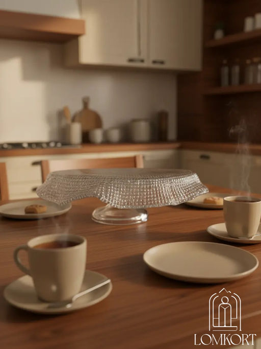 Тортница 26.5 см прозрачная IVV (реплика) OLS-8298.1