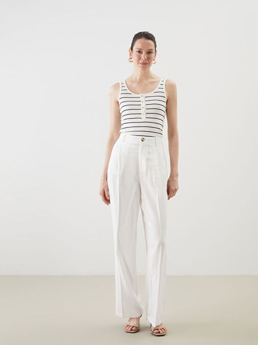 U Yaka ?izgili Kad?n Atlet