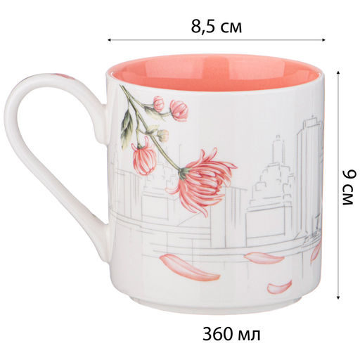 КРУЖКА LEFARD BLOSSOM 360 МЛ (КОР=48ШТ.)  фото 3