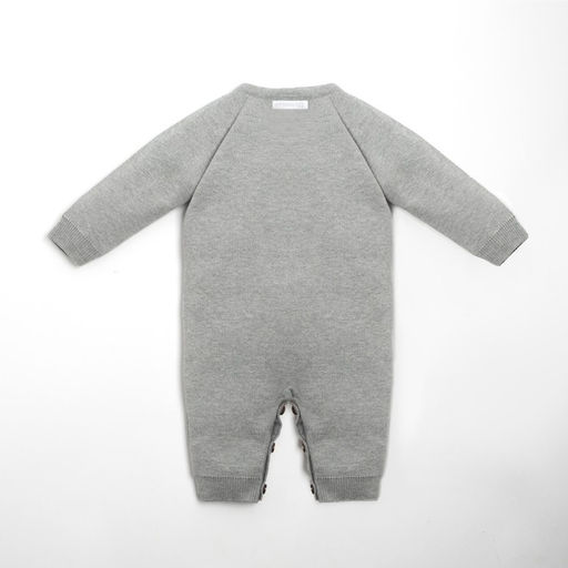 Комбинезон вязаный Крошка Я Мишка рост 68-74 см, цвет серый  фото 6