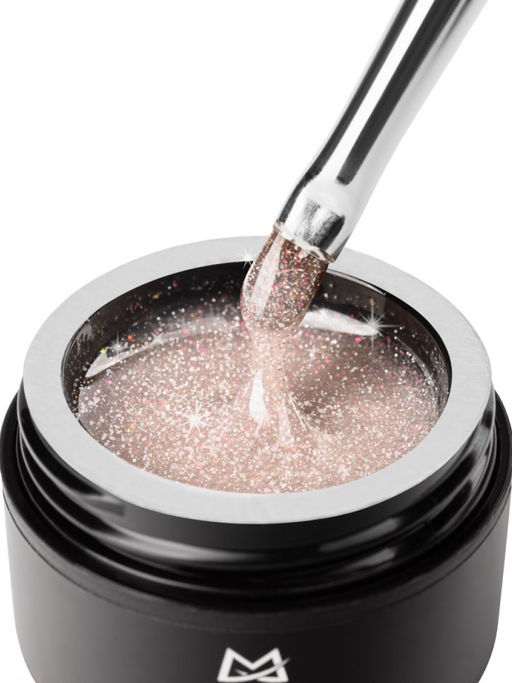Manita Professional Гель моделирующий для ногтей с хлопьями юки / Builder Gel Flash №05, 15 мл  фото 6