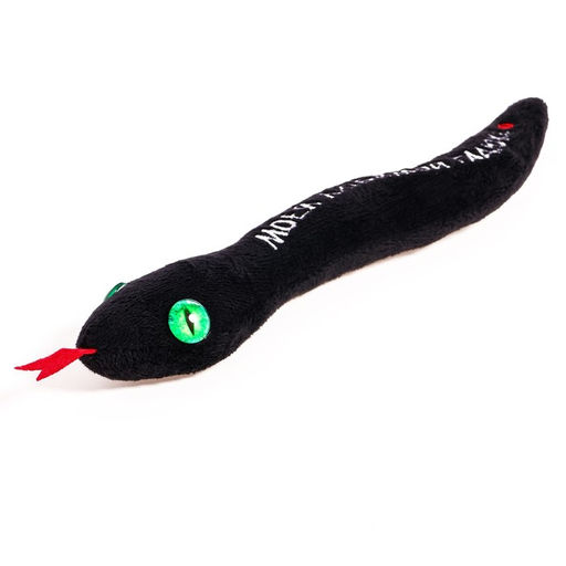 Мягкая игрушка Моей любимой гадюке, змея, чёрная, 27 см - POMPOSHKI фото 2