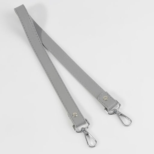 Ручка для сумки, с карабинами, 60 1 см 2 см, цвет серый - Арт узор фото 2