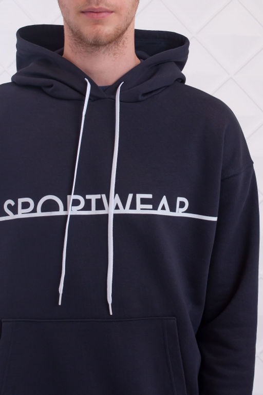 Арт. 6588 Толстовка мужская 46-54 (5 шт) Цвет:Антрацит - Идеал фото 5