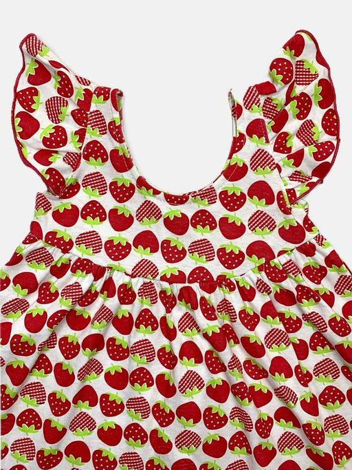 Платье супрем розовый с клубникой, арт.C-PL069-SU, Марина - Мамин малыш фото 2