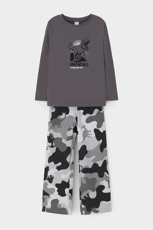 К 1600/железо,камуфляж с динозаврами пижама для мал