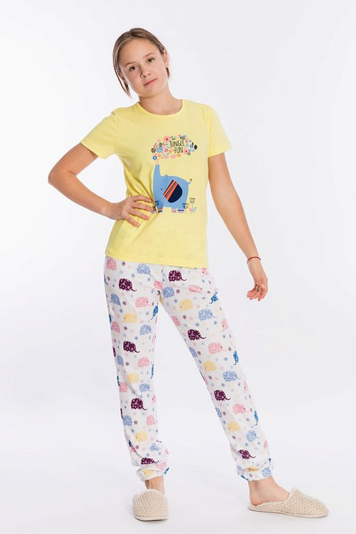 Костюм футб и брюки М222042Па Желтый - Елена фото 2