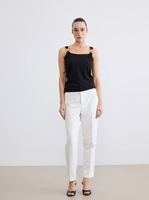 U Yaka Toka Detayl? B?zg?l? Bluz