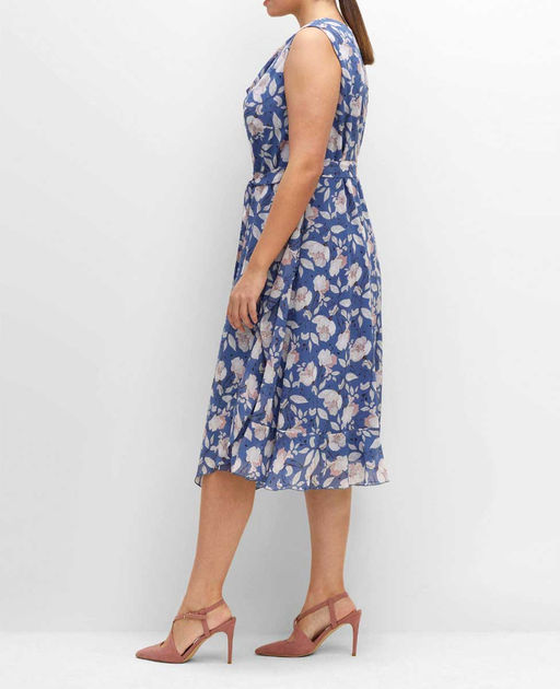 Платье, синее - Sheego фото 3