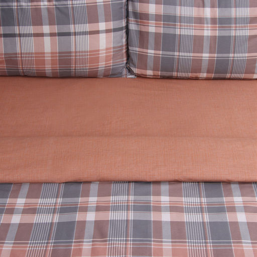 Постельное бельё LoveLife евро Клетка 200х217см, 225х240см, 50х70см-2шт, хлопок, сатин, 125г/м?  фото 2