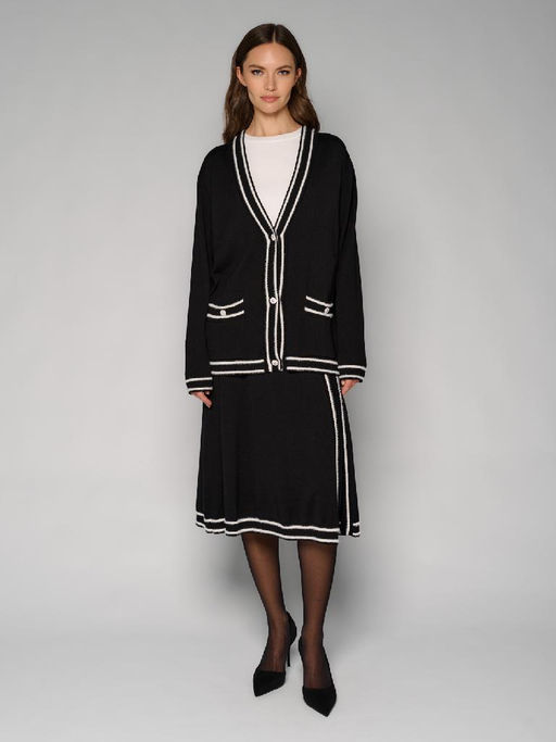 Кардиган женский 12411-54013 black/white - Eleganzza фото 4